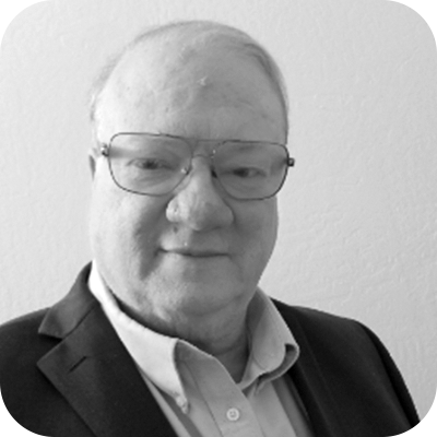 Black and white photo of David Brewer