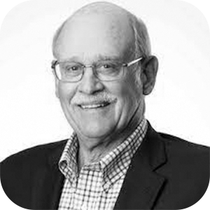 Black and white photo of Sam Havens