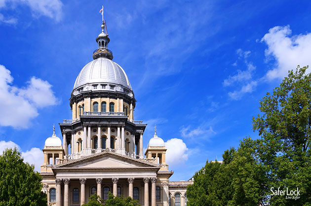 An image of the Illinois State Capitol Building.